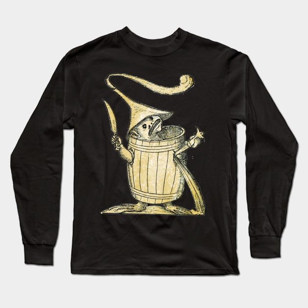 Journeyman Cooper - The Drolatic Dreams of Pantagruel Long Sleeve T-Shirt by The Blue Box